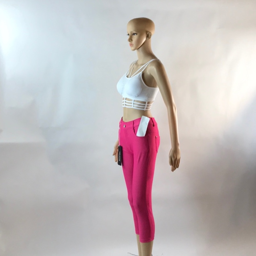 FUCHSIA COLORED JEGGINGS COLOR MAY VARY PRICE FIRM - Picture 3 of 8